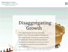 Tablet Screenshot of equitablegrowth.org